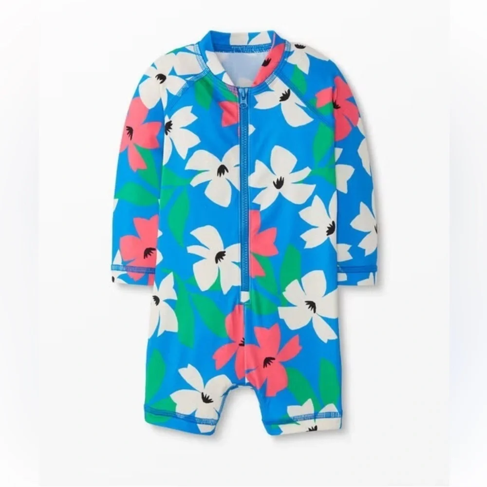 Hanna Anderrson Baby Rash Guard Suit Hibiscus Petals 6-12 months